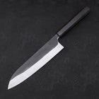 Gyuto White Steel #2 Kurouchi Stainless Clad Ebony Handle 210mm-[Musashi]-[Japanese-Kitchen-Knives]