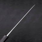 Gyuto White Steel #2 Kurouchi Stainless Clad Ebony Handle 210mm-[Musashi]-[Japanese-Kitchen-Knives]