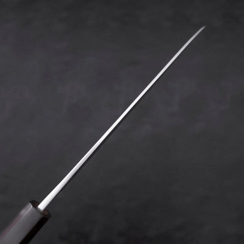 Gyuto White Steel #2 Kurouchi Stainless Clad Ebony Handle 210mm-[Musashi]-[Japanese-Kitchen-Knives]