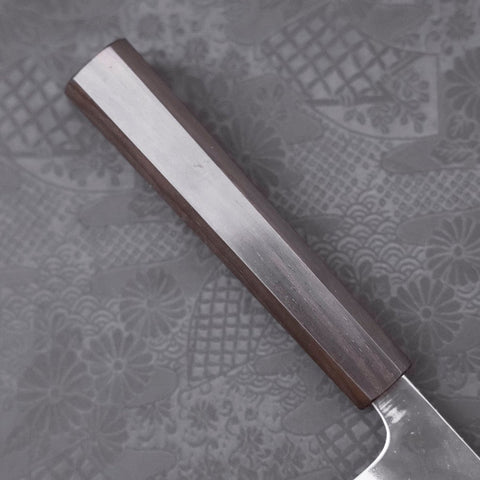 Gyuto White Steel #2 Kurouchi Stainless Clad Ebony Handle 210mm-[Musashi]-[Japanese-Kitchen-Knives]