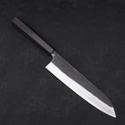 Gyuto White Steel #2 Kurouchi Stainless Clad Ebony Handle 210mm-[Musashi]-[Japanese-Kitchen-Knives]
