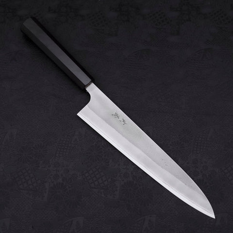 Gyuto White Steel #2 Nashiji Ebony Handle 240mm (9.4”)