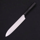 Gyuto White Steel #2 Super Polished Buffalo Ebony Handle 190mm-[Musashi]-[Japanese-Kitchen-Knives]