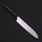 Gyuto White Steel #2 Super Polished Buffalo Ebony Handle 190mm-[Musashi]-[Japanese-Kitchen-Knives]