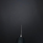 Gyuto White Steel #2 Tsuchime Dark Blue Urushi Handle 180mm (7”)-[Musashi]-[Japanese-Kitchen-Knives]
