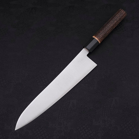 Gyuto ZDP-189 Polished Buffalo Chestnuts Handle 240mm-[Musashi]-[Japanese-Kitchen-Knives]