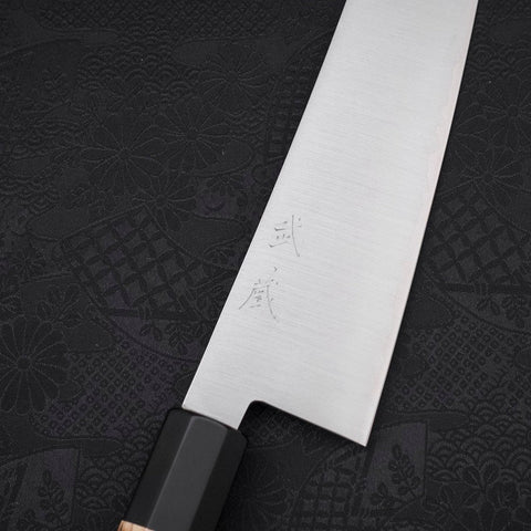 Gyuto ZDP-189 Polished Buffalo Chestnuts Handle 240mm-[Musashi]-[Japanese-Kitchen-Knives]