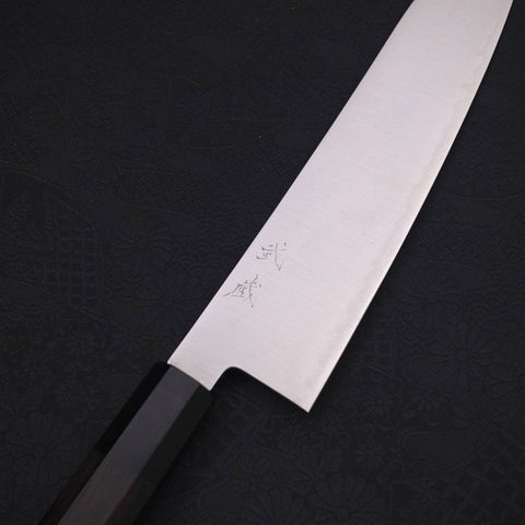 Gyuto ZDP-189 Polished Buffalo Ebony Handle 210mm (8.3”)-[Musashi]-[Japanese-Kitchen-Knives]