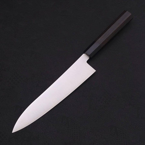 Gyuto ZDP-189 Polished Buffalo Ebony Handle 210mm-[Musashi]-[Japanese-Kitchen-Knives]