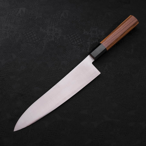 Gyuto ZDP-189 Polished Buffalo Teak Handle 210mm-[Musashi]-[Japanese-Kitchen-Knives]