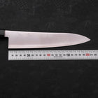 Gyuto ZDP-189 Polished Buffalo Teak Handle 210mm-[Musashi]-[Japanese-Kitchen-Knives]
