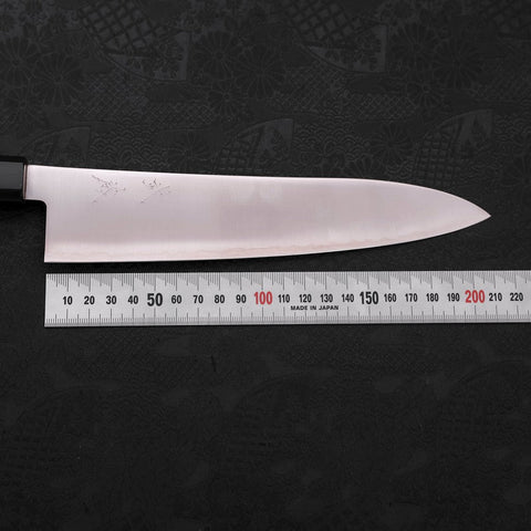 Gyuto ZDP-189 Polished Buffalo Teak Handle 210mm-[Musashi]-[Japanese-Kitchen-Knives]