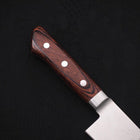 Gyuto knife AUS-8 Polished Western Mahogany Handle 180mm-[Musashi]-[Japanese-Kitchen-Knives]