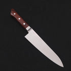 Gyuto knife AUS-8 Polished Western Mahogany Handle 180mm-[Musashi]-[Japanese-Kitchen-Knives]