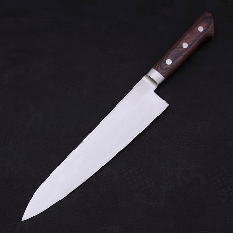Gyuto knife AUS-8 Pulido Mango Occidental de Caoba 210mm
