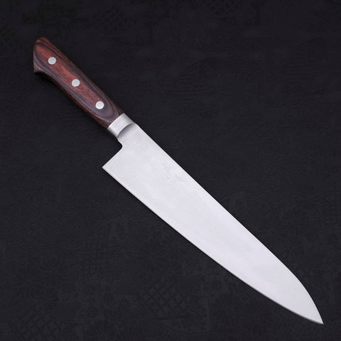 Gyuto knife AUS-8 Pulido Mango Occidental de Caoba 210mm