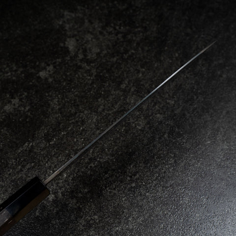 Funayuki Blue Steel #2 Kurouchi Buffalo Ebony Handle 210mm (8.3”)-[Musashi]-[Japanese-Kitchen-Knives]