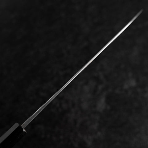 Gyuto Blue Steel #2 Kurouchi Chokin Samurai Luna Llena Mango Búfalo Ébano (Asamura)