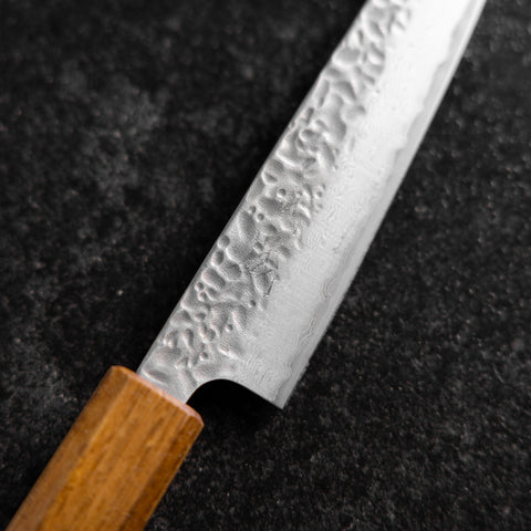 Petty AUS-10 Tsuchime Damasco Mango Yaki Urushi 135mm