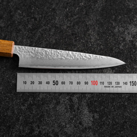 Petty AUS-10 Tsuchime Damasco Mango Yaki Urushi 135mm