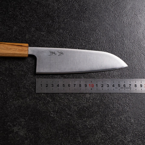 Santoku AUS-8 Polished Oak Handle 165 mm