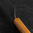 Nakiri AUS-8 Polished Oak Handle 165mm (6.5”)-[Musashi]-[Japanese-Kitchen-Knives]
