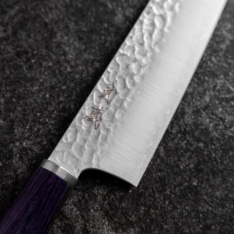 Bunka VG-10 Tsuchime Mango Ovalado Morado 180mm