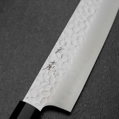 Santoku VG-10 Tsuchime Mango de Ébano con Cuerno de Búfalo 165mm