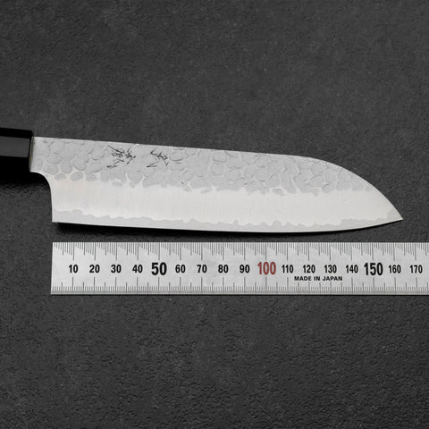 Santoku VG-10 Tsuchime Mango de Ébano con Cuerno de Búfalo 165mm