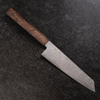 Bunka VG-10 Damascus Brown Birch Handle 180mm (7”)-[Musashi]-[Japanese-Kitchen-Knives]