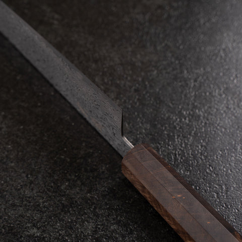 Bunka VG-10 Damascus Brown Birch Handle 180mm (7”)-[Musashi]-[Japanese-Kitchen-Knives]