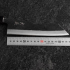 Hakata Blue Steel #2 Kurouchi Buffalo Ebony Handle 180mm-[Musashi]-[Japanese-Kitchen-Knives]