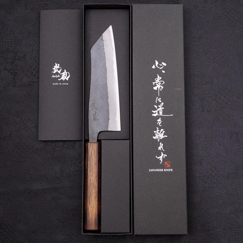 Hakata Blue Steel #2 Kurouchi Mango Sumi Urushi 165mm