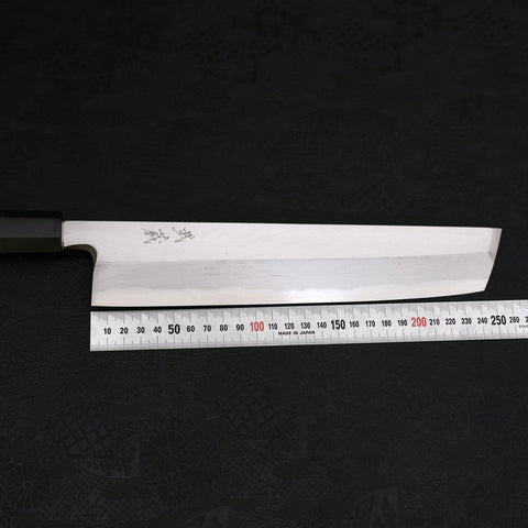 Hamokiri(Honekiri) Blue Steel #2 Kasumi Buffalo Ebony Handle 270mm-[Musashi]-[Japanese-Kitchen-Knives]
