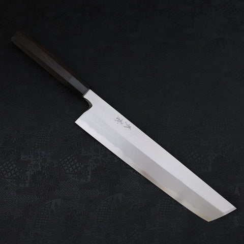 Hamokiri(Honekiri) Blue Steel #2 Kasumi Buffalo Ebony Handle 300mm-[Musashi]-[Japanese-Kitchen-Knives]