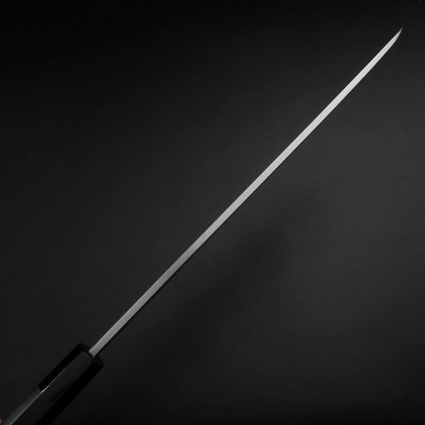 Hamokiri(Honekiri) White Steel #2 Kasumi Buffalo Ebony Handle 300mm-[Musashi]-[Japanese-Kitchen-Knives]