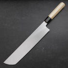 Hamokiri(Honekiri) White Steel #2 Kasumi Buffalo Magnolia Handle 300mm-[Musashi]-[Japanese-Kitchen-Knives]