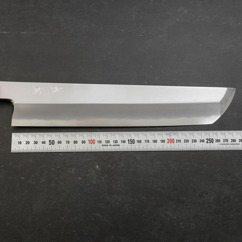 Hamokiri(Honekiri) White Steel #2 Kasumi Buffalo Magnolia Handle 300mm-[Musashi]-[Japanese-Kitchen-Knives]