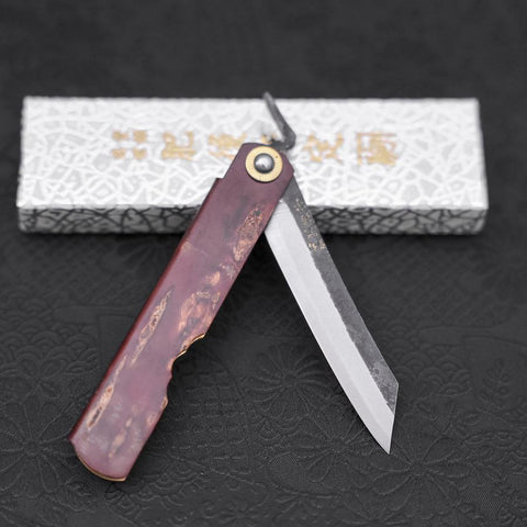 Higonokami Aogami 100mm Abedul