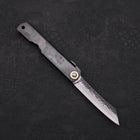 Higonokami Aogami 100mm Black Kurouchi Tsuchime (3.9”)-[Musashi]-[Japanese-Kitchen-Knives]
