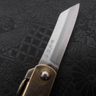 Higonokami Aogami 55mm With Red Leather Pouch-[Musashi]-[Japanese-Kitchen-Knives]