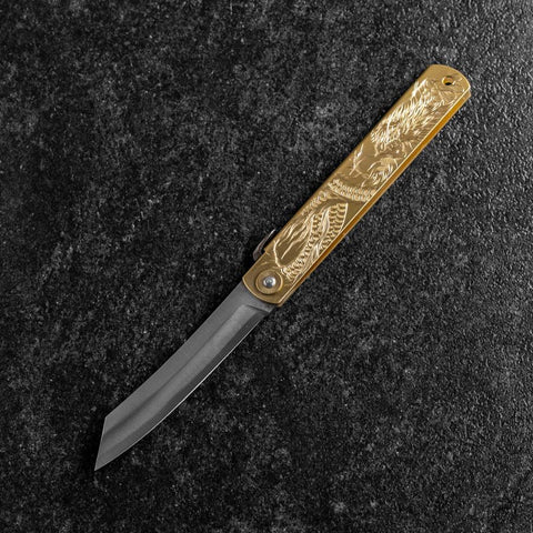 Higonokami Aogami Chokin Dragon 120mm (4.7”)-[Musashi]-[Japanese-Kitchen-Knives]