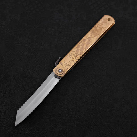Higonokami Aogami Chokin Genbu 120mm (4.7”)-[Musashi]-[Japanese-Kitchen-Knives]