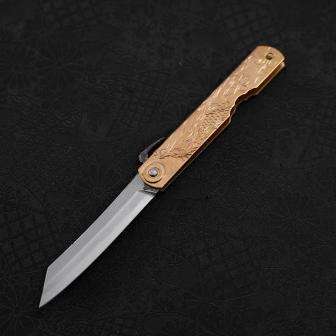 Higonokami Aogami Chokin Seiryu 100mm (3.9”)-[Musashi]-[Japanese-Kitchen-Knives]