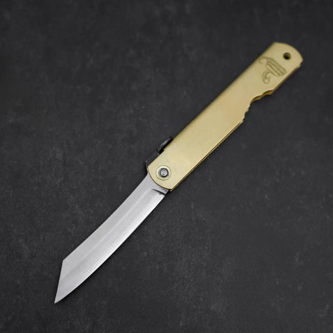 Higonokami Aogami Eto Mi 100mm Brass (3.9”)