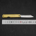 Higonokami Aogami Eto Saru 80mm Brass-[Musashi]-[Japanese-Kitchen-Knives]