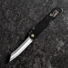 Higonokami Aogami Eto Usagi 80mm Black-[Musashi]-[Japanese-Kitchen-Knives]