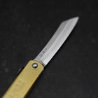 Higonokami Aogami Eto Usagi 100mm Brass (3.9”)-[Musashi]-[Japanese-Kitchen-Knives]