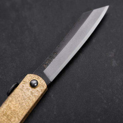 Higonokami Aogami Kurouchi 100mm Gold Bright (3.9”)