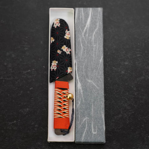 Higonokami Kogatana Type Kurouchi Aogami with Sheath 65mm-[Musashi]-[Japanese-Kitchen-Knives]